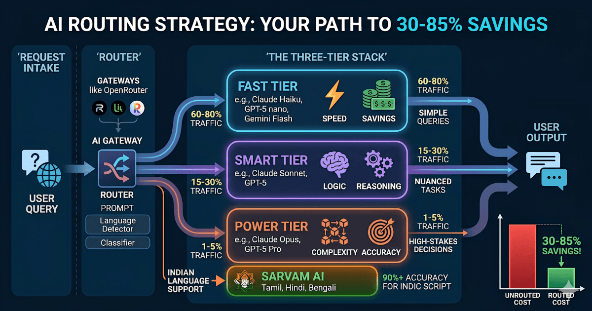 LLM Model Routing Strategy: A Founder's Guide to Cutting AI Costs by 30-85% in 2026