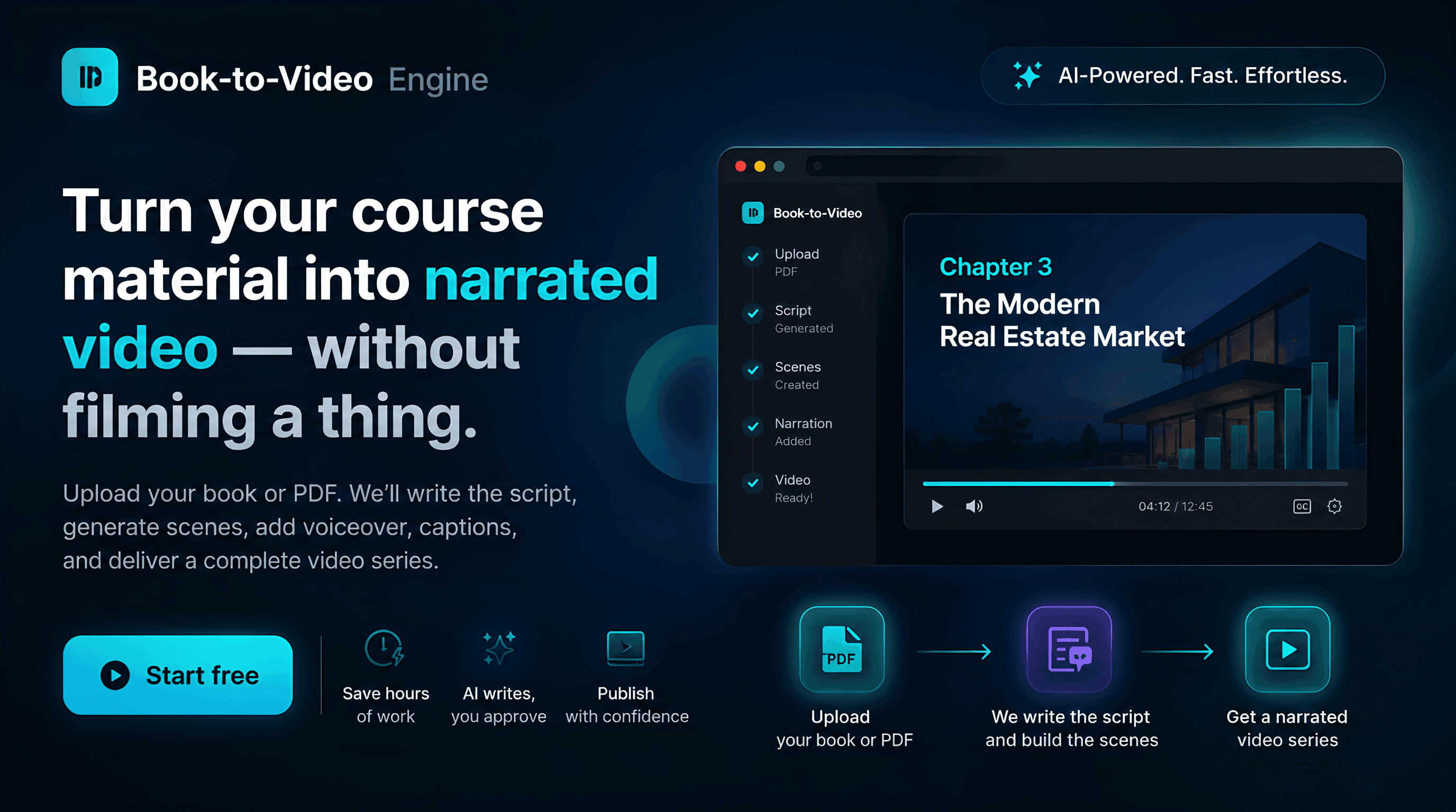 Book-to-Video Engine preview